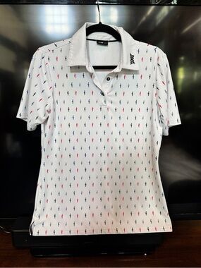 PXG White Polo with Red & Navy Micro Figures